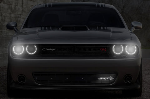 1 Piece LED X-Lite Steel Grille for Dodge Challenger - LOWER BUMPER GRILLE OVERLAY