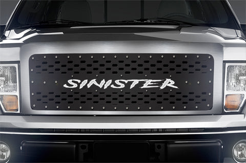 1 Piece LED X-Lite Steel Grille for Ford F-150 2009-2014 - SINISTER