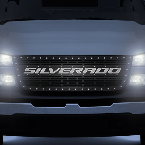 thumbnail image 2 of Matte Black Honeycomb Grille – 2003-2007 Chevy Silverado 1500 2500 3500 HD 2 of 6