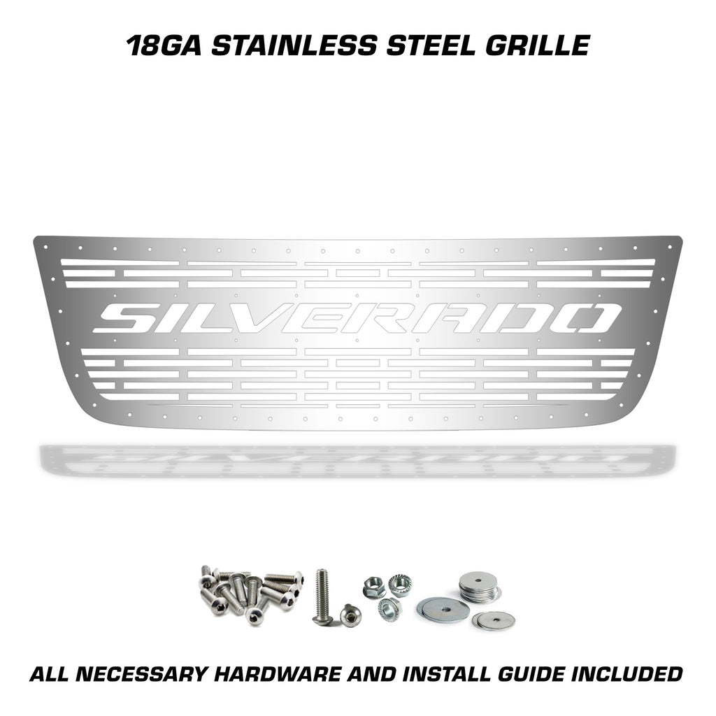 Chevy 1500 Stainless Steel Grille ('03-'07) Blue Silverado
