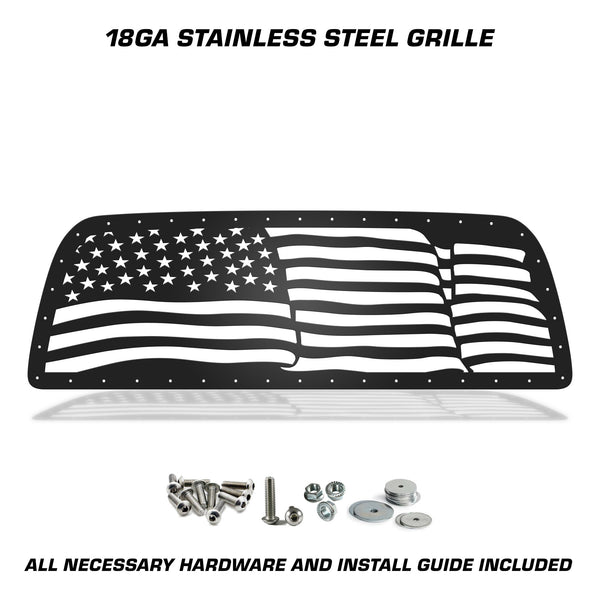 Gloss Black Front Bumper Grille For 2013-2018 Dodge Ram 2500 3500