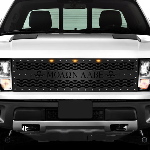 1 Piece Steel Grille for Ford Raptor SVT 2010-2014 - MOLON LABE