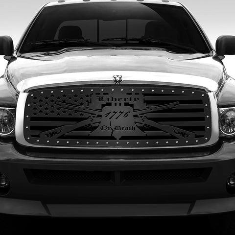 1 Piece Steel Grille for Dodge Ram 1500/2500/3500 2002-2005 - LIBERTY OR DEATH