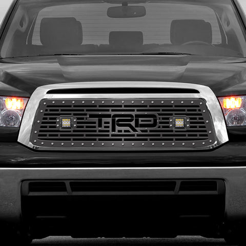 1 Piece Steel Grille for Toyota Tundra 2010-2013 - TRD w/ LED Light Pods