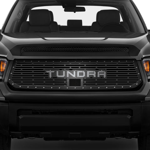 1 Piece Steel Grille for Toyota Tundra 2018-2021 Sport - TUNDRA V1 w/ STAINLESS STEEL UNDERLAY
