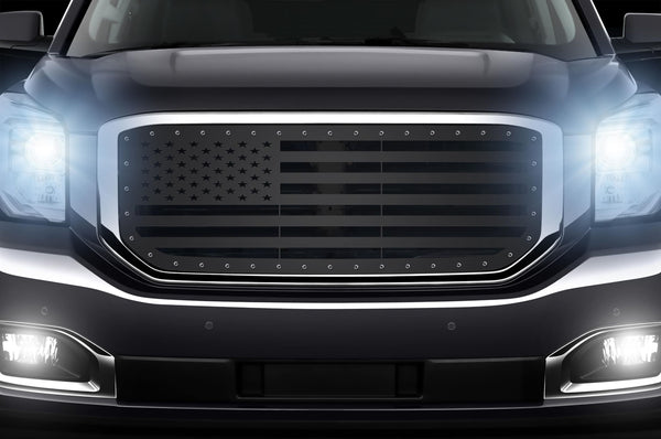 1 Piece Steel Grille for GMC Yukon Denali 2015-2020 -USA Flag