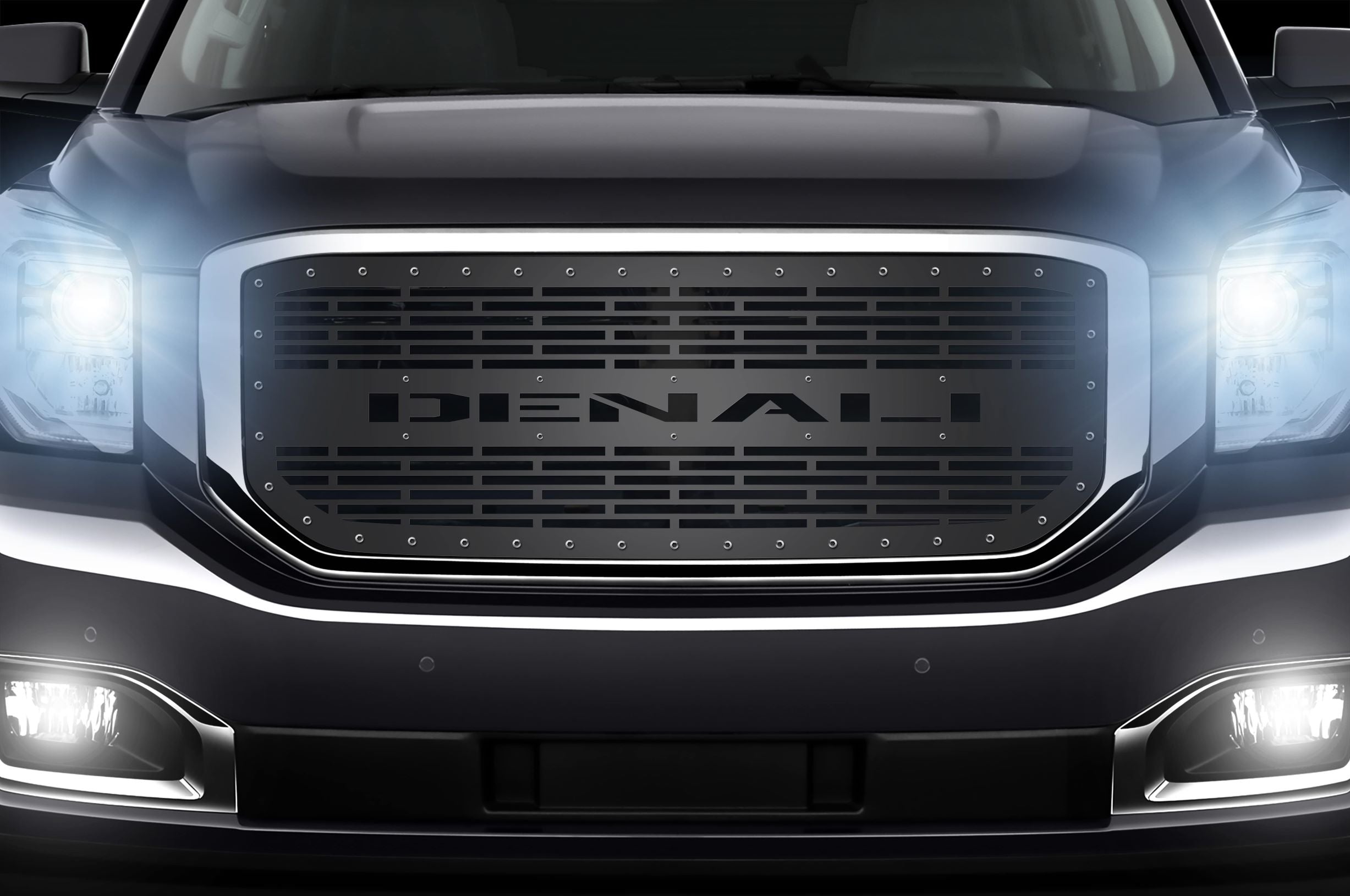1 Piece Steel Grille for GMC Yukon Denali 2015-2020 -Denali