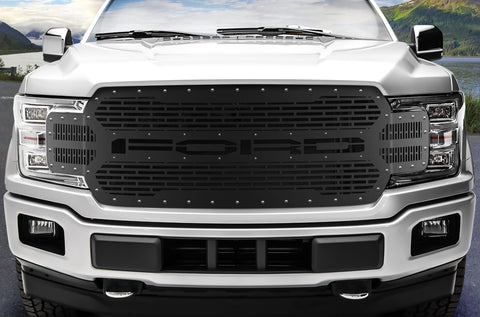 1 Piece Steel Grille for Ford F150 2018-2020 - FORD