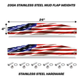 Universal Mud Flap Weights-Stars and Stripes Waving