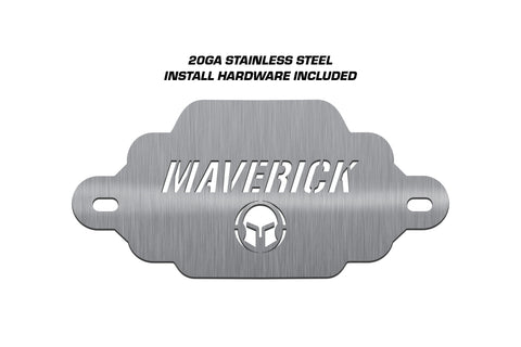 1 Piece Stainless Steel Bumper Badge Accent for Can-Am Maverick 1000R 2019