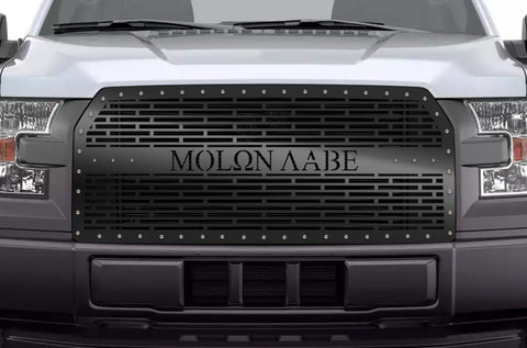1 Piece Steel Grille for Ford F150 2015-2017 - MOLON LABE