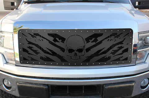1 Piece Steel Grille for Ford F150 Lariat 2009-2012 - NIGHTMARE
