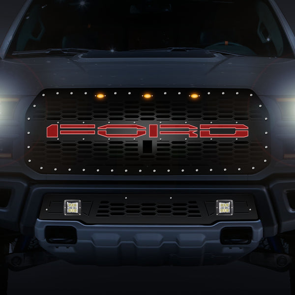 Ford, Raptor, SVT, Grilles, Truck Grilles, Truck, Grille, Grill, 300 Industries, Powder Coat, Aftermarket Accessories