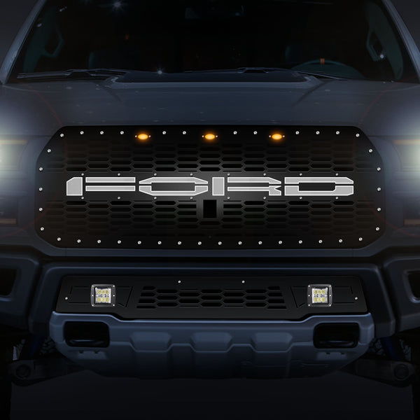Ford, Raptor, SVT, Grilles, Truck Grilles, Truck, Grille, Grill, 300 Industries, Powder Coat, Aftermarket Accessories