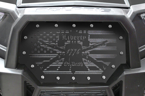 1 Piece Steel Grille for Polaris RZR 1000 2014-2018 - LIBERTY OR DEATH