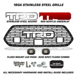 Toyota, Tacoma, Grilles, Truck Grilles, Truck, Grille, Grill, 300 Industries, Powder Coat, Aftermarket Accessories