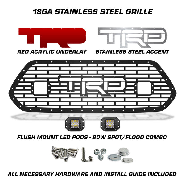 Toyota, Tacoma, Grilles, Truck Grilles, Truck, Grille, Grill, 300 Industries, Powder Coat, Aftermarket Accessories