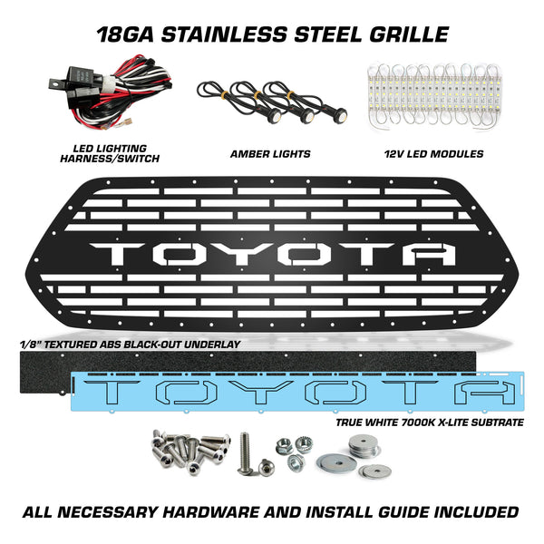 Toyota, Tacoma, Grilles, Truck Grilles, Truck, Grille, Grill, 300 Industries, Powder Coat, Aftermarket Accessories