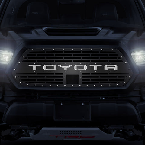 1 Piece LED X-Lite Steel Pro Style Grille for Toyota Tacoma 2018-2022 - TOYOTA V3