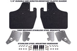 2PC set of Can Am X3 Mud Flaps w/ Stainless Steel Brackets fits Can Am X3/Rzr 1000/Rzr 900